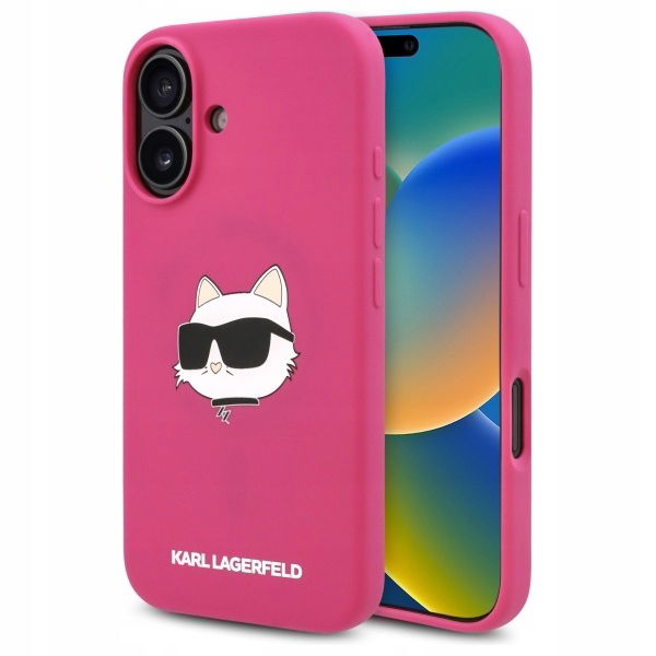Karl Lagerfeld KLHMP16SSCHPPLF iPhone 16 6.1" fuchsia/fuschia hardcase Silic