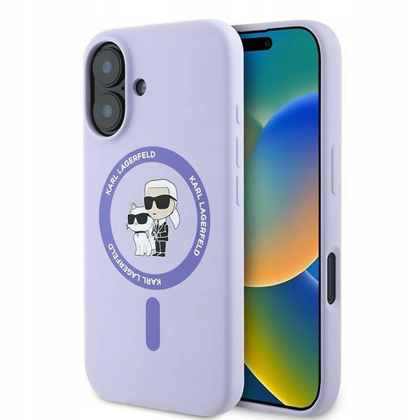 Karl Lagerfeld KLHMP16SSCMKCRHU iPhone 16 6.1" fialový/purple hardcase Si
