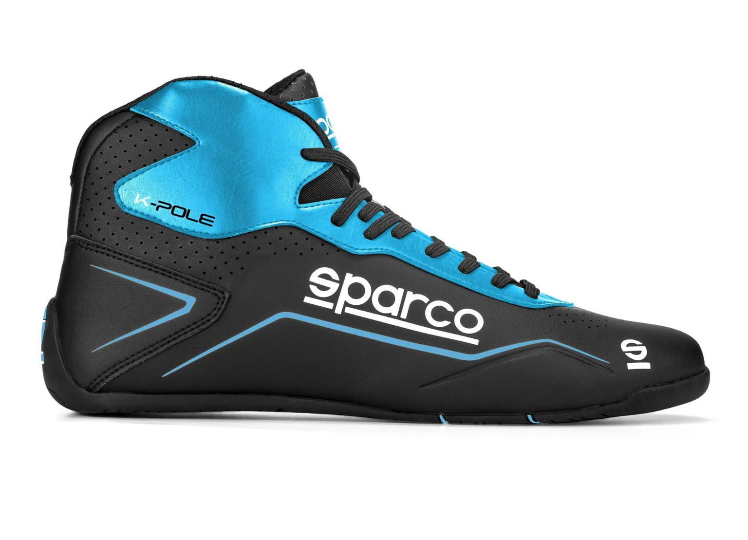 Kartingové topánky Sparco K-Pole, farba čierno-modrá, veľkosť 38