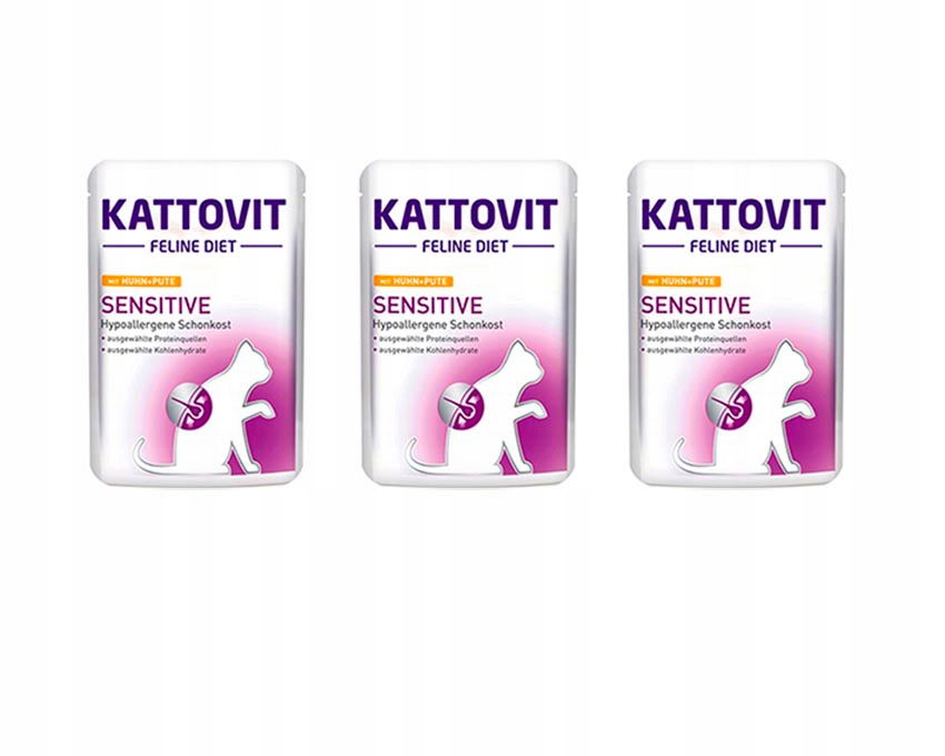 Kattovit Sensitive bez lepku pre mačacích alergikov Kuracie Mäso 85 g