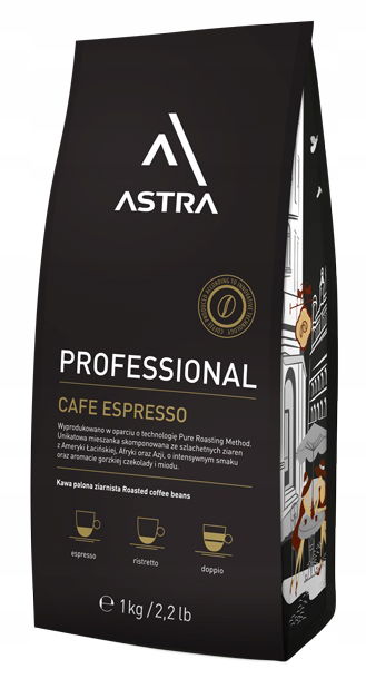 Káva Astra Professional Espresso zrnková 1 kg