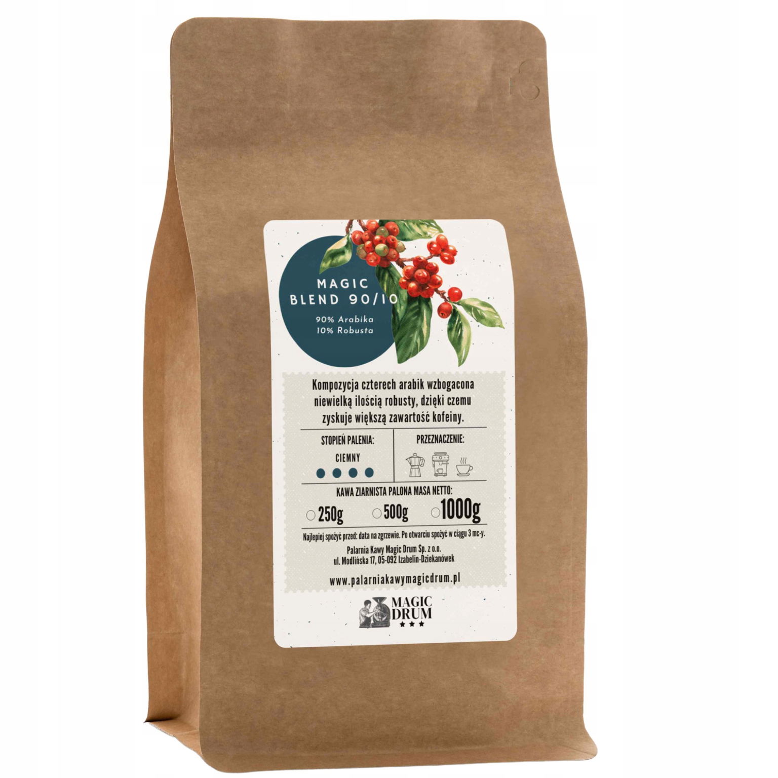 Káva Magic Drum Magic Blend 90/10 mletá 250 g