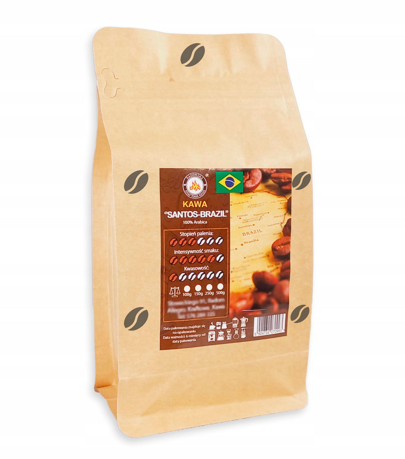 Káva Santos-brasil Good Cup 250 g 100 % Arabica