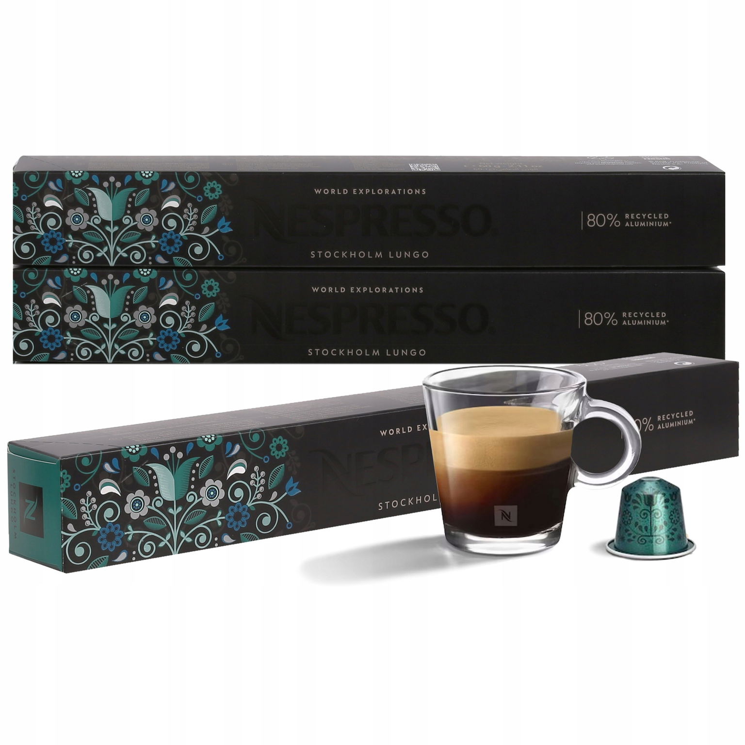 Káva v kapsulách s príchuťou Stockholm Lungo Nespresso 30 kapsúl