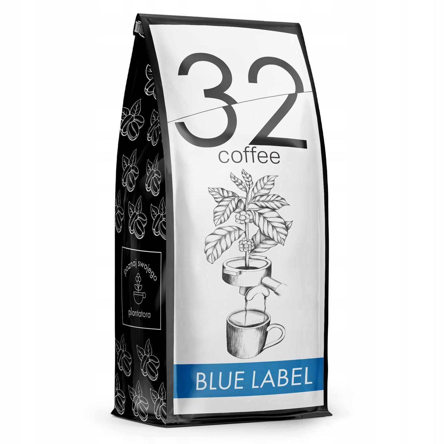 Káva zrnková 1kg 32Coffee Blue Label Čerstvo pražená-100 % Arabica-blue Orca