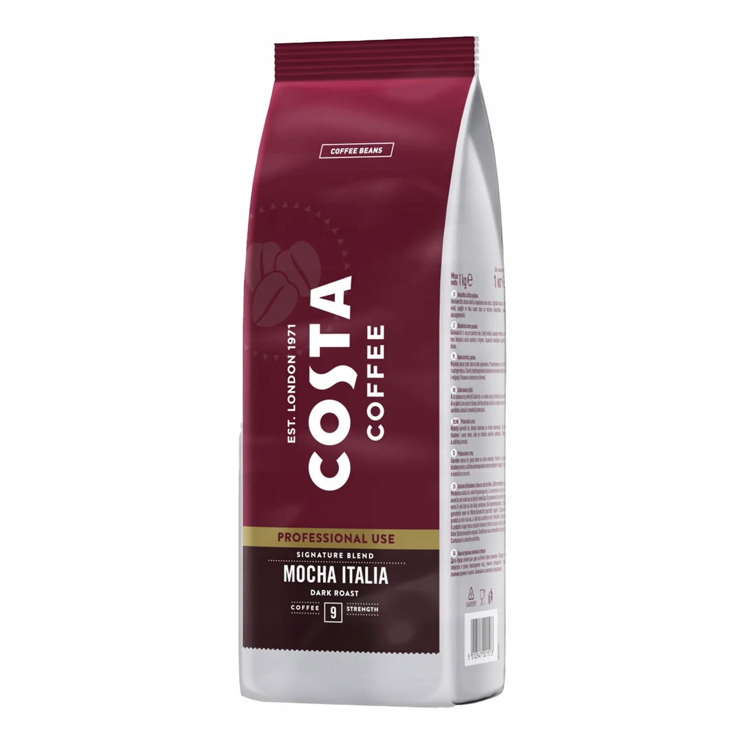 Káva zrnková Costa Mocha Italia Signature Blend Dark Roast 9 1000 g 1 kg