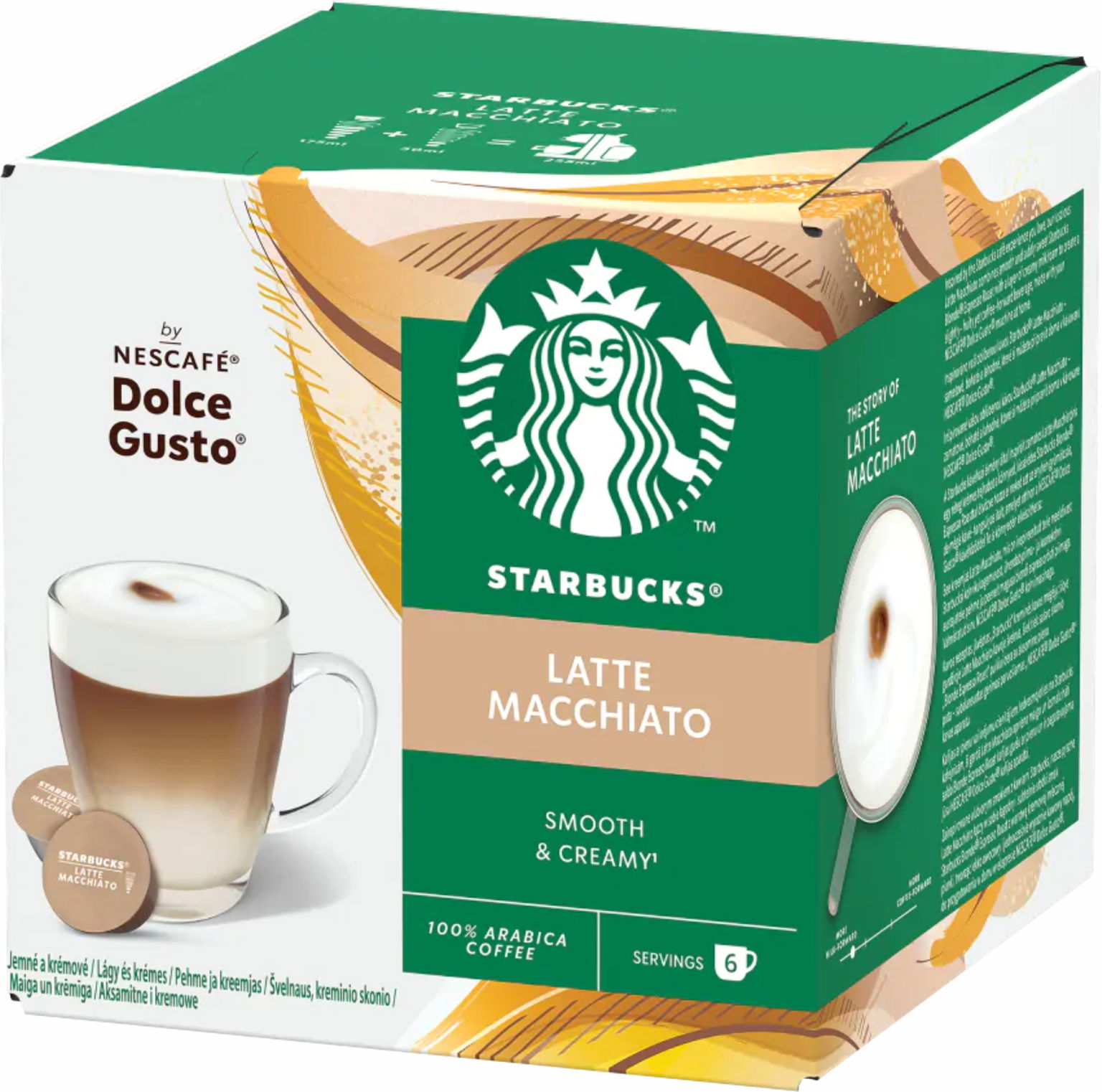 Kávové kapsule Dolce Gusto Starbucks Latte Macchiato 12