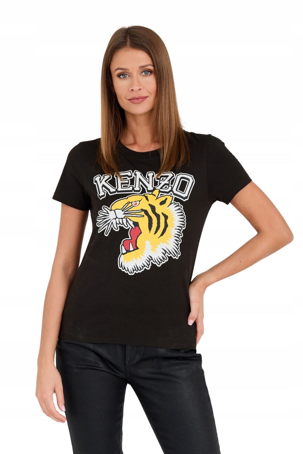 Kenzo Čierne tričko Tiger Varsity crewneck S