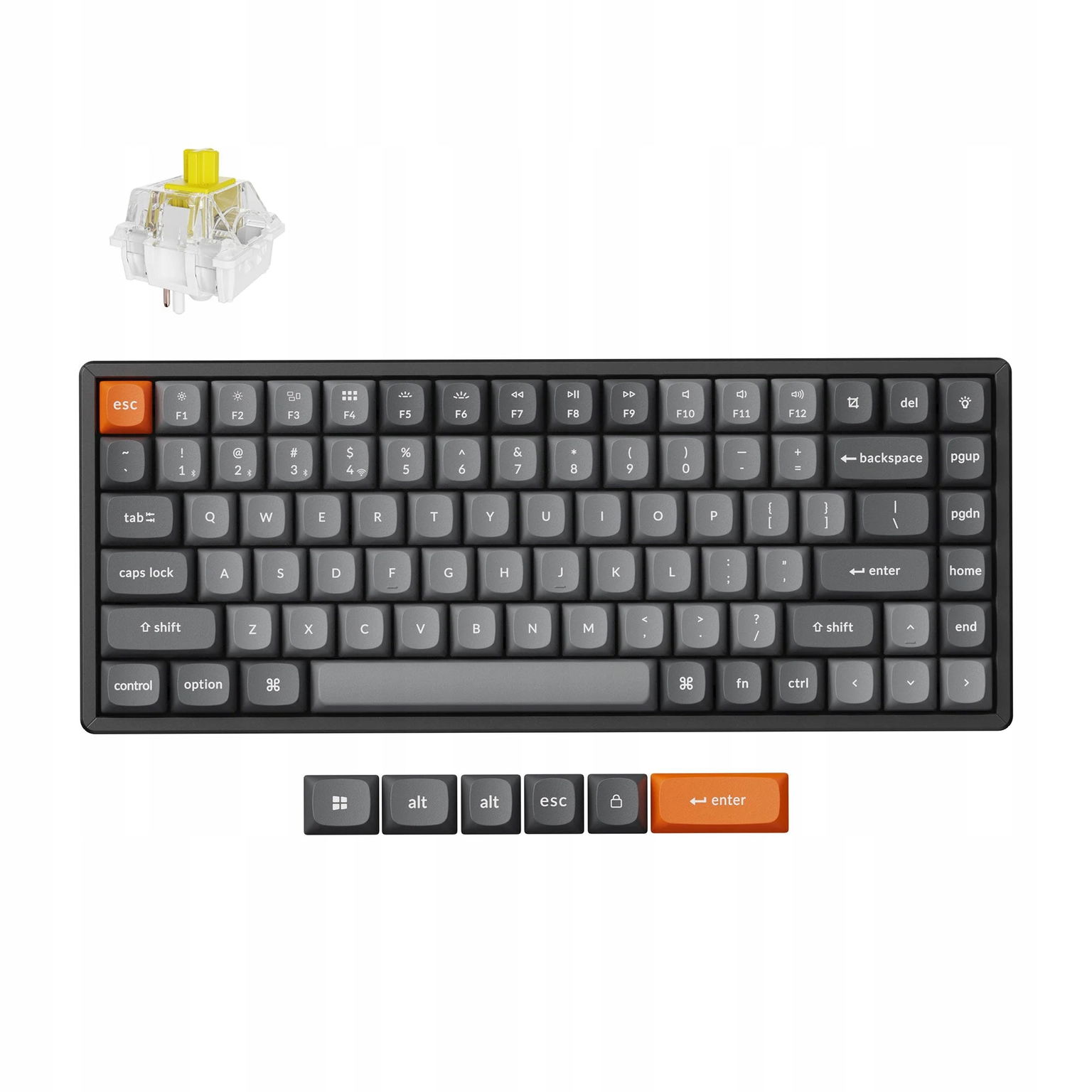 Keychron K2 Max Bezdrôtová mechanická klávesnica 75%, 2.4 GHz K2M-C4