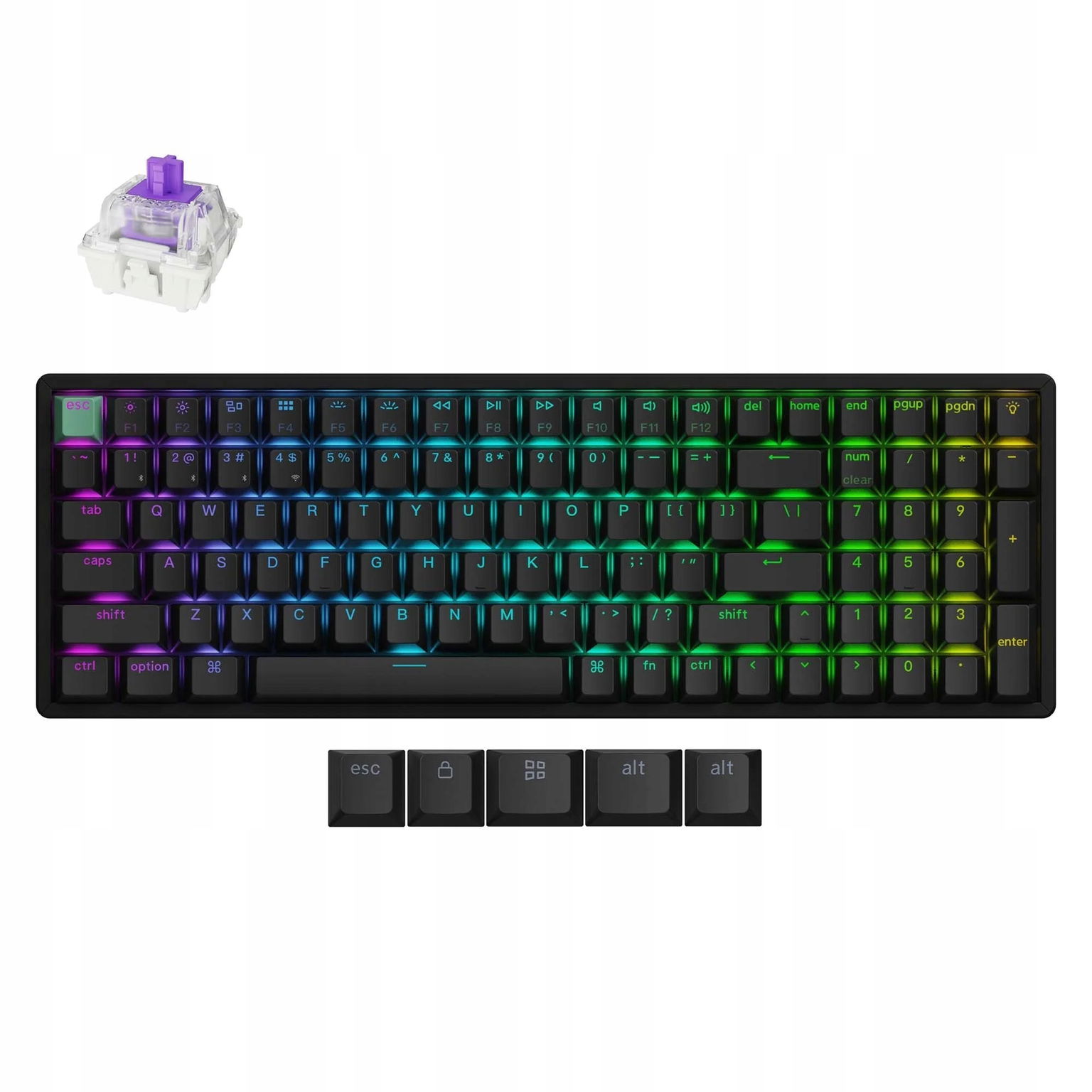Keychron K4 He Bezdrôtová magnetická klávesnica Nebula K4H-J1