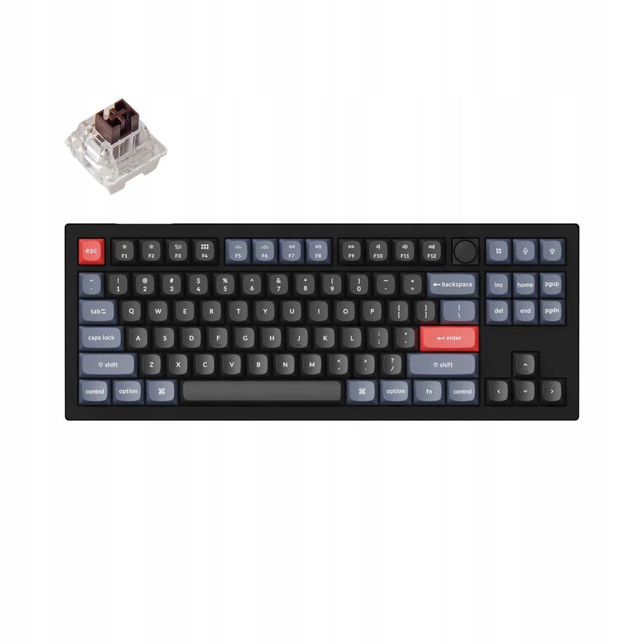 Keychron V3 Qmk Káblová mechanická klávesnica, Rgb, Brown Switch V3-D3
