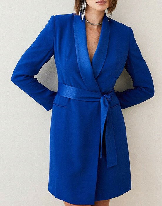 Kobaltová Minisukňa S Opaskom Karen Millen 36
