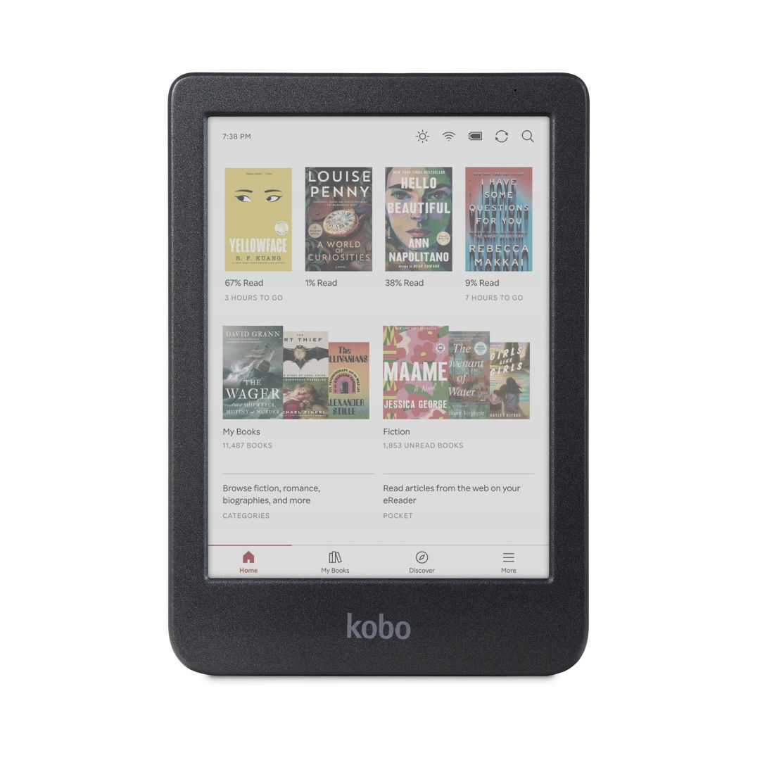Kobo farebná elektronická čítačka kníh Clara Colour, 6", 16 Gb, vodotesná, č.