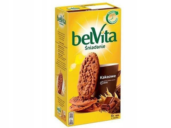 Koláčiky Belvita s kakaovou príchuťou, cereálie, raňajkové, 300 g