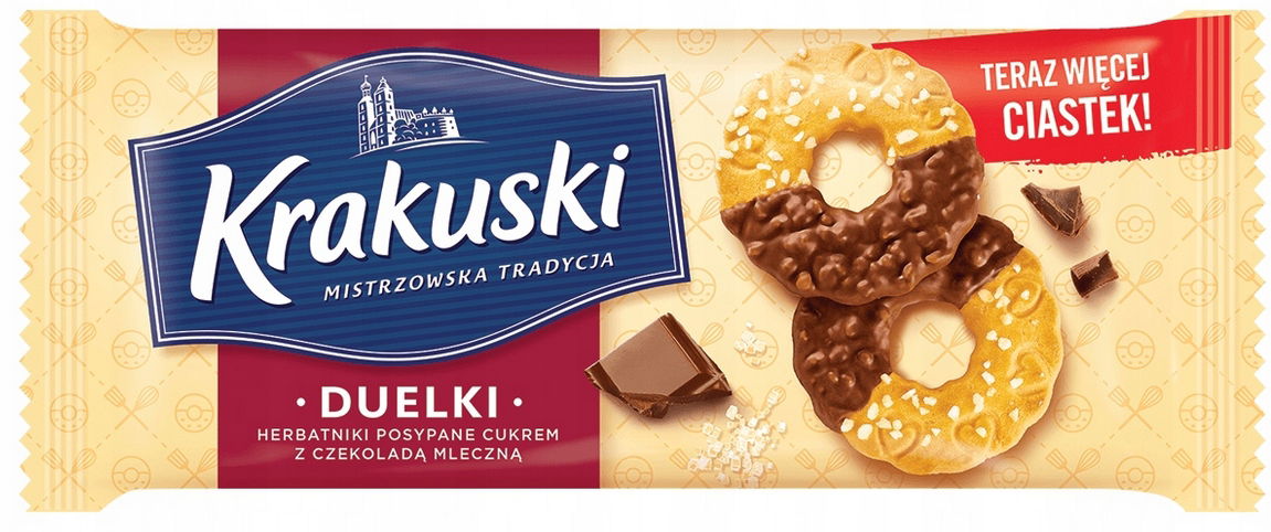 Koláčiky Krakuski Duelki 168 g Sušienky s cukrom a čokoládou