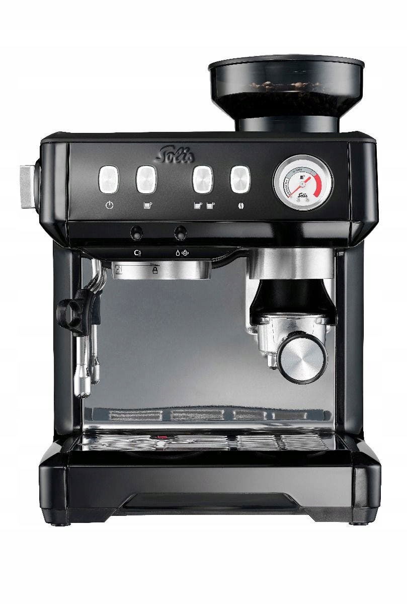Kolbový kávovar na espresso Solis Grind & Infuse Compact 1600 W čierny