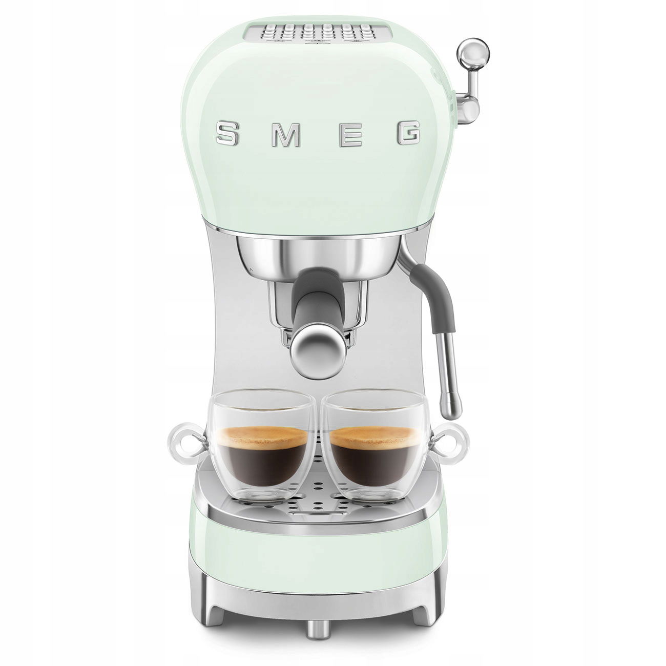 Kolbový kávovar Smeg Pastelová zelená thermoblock ECF02PGEU