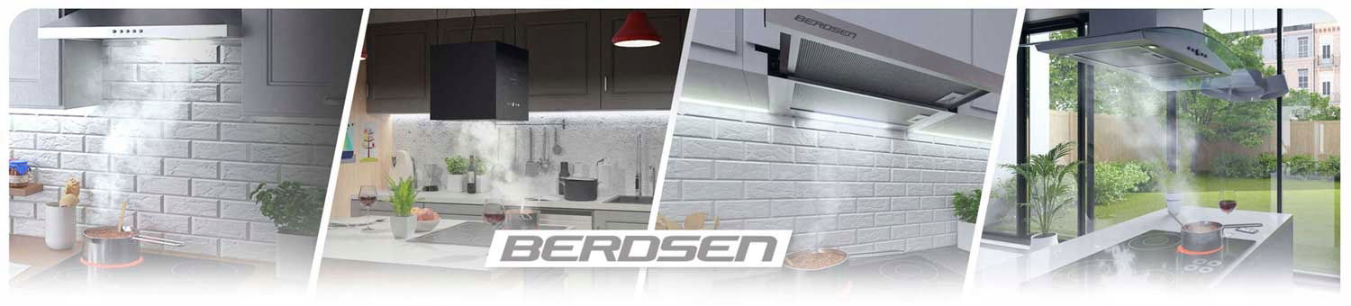Komínový odsávač pár Berdsen BE-60A-T2 Inox 60 cm