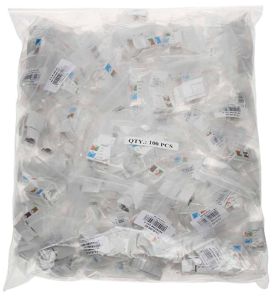Konektor keystone FX-RJ45-62*P100 balenie 100 ks