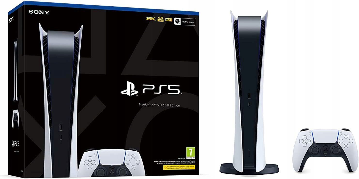 Konzola Plystation 5 PS5 Digital Edition Ssd Ovládač