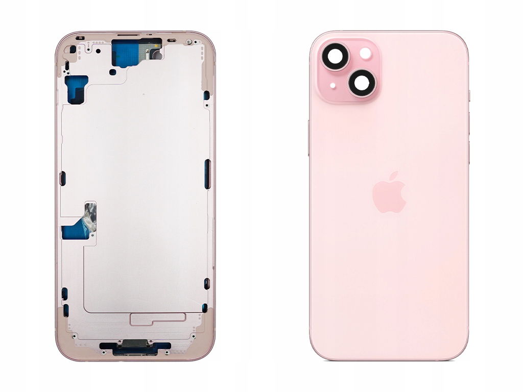 Korpus Rámeček Zadný kryt Apple iPhone 15 Plus Ružový