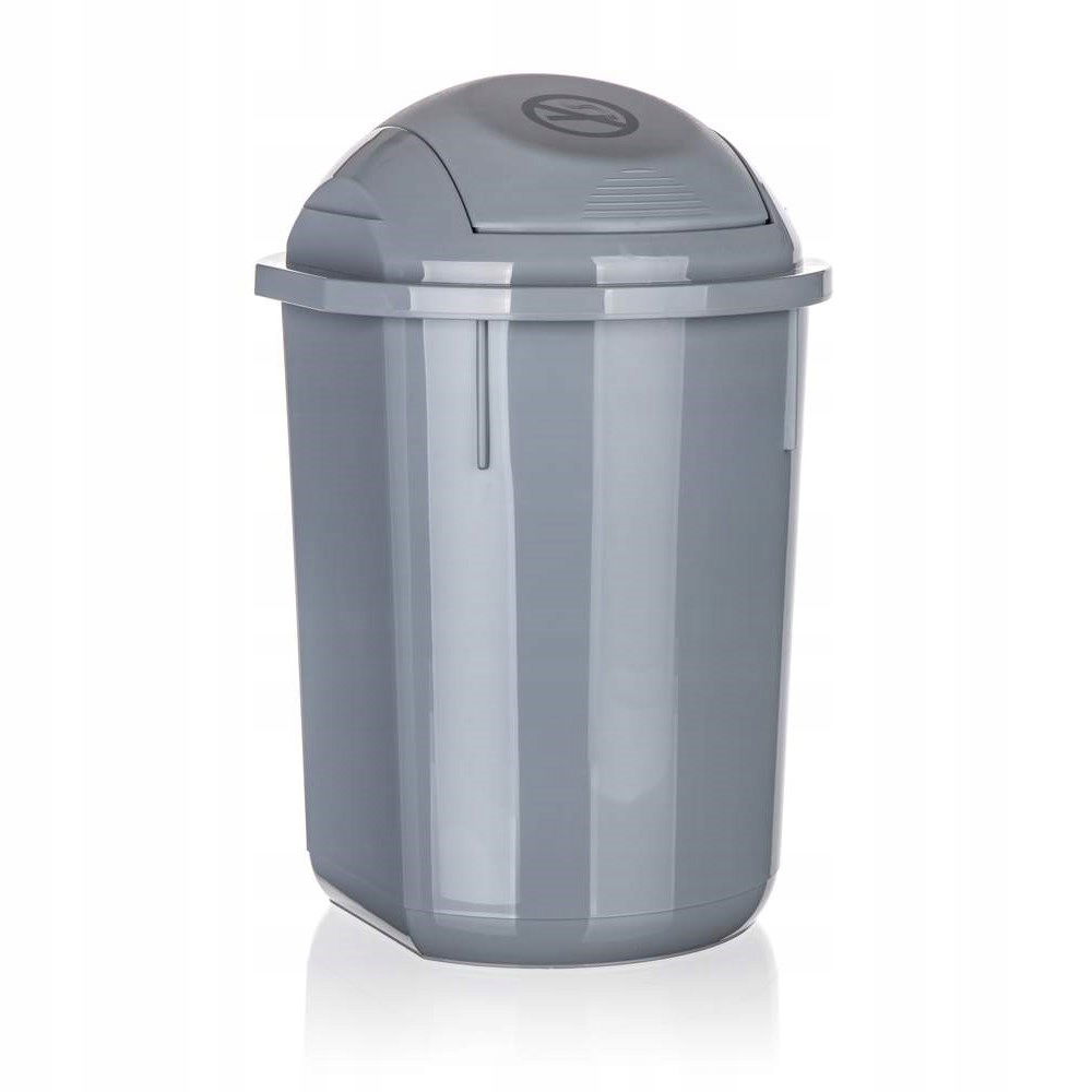 Kôš odpadkový 8 l, šedý, súprava 3 ks