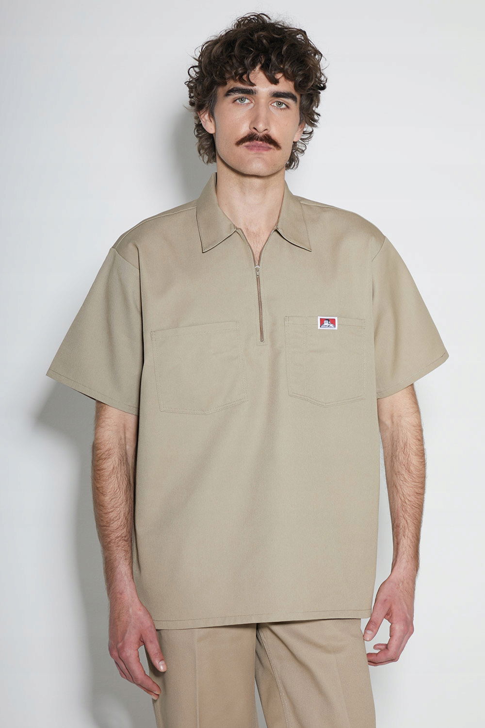 Košeľa Ben Davis Solid 1/2 Zip