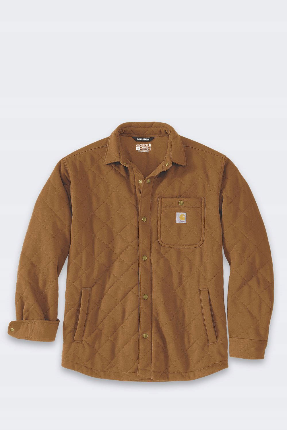Košeľa Carhartt Rain Defender Quilted Brown