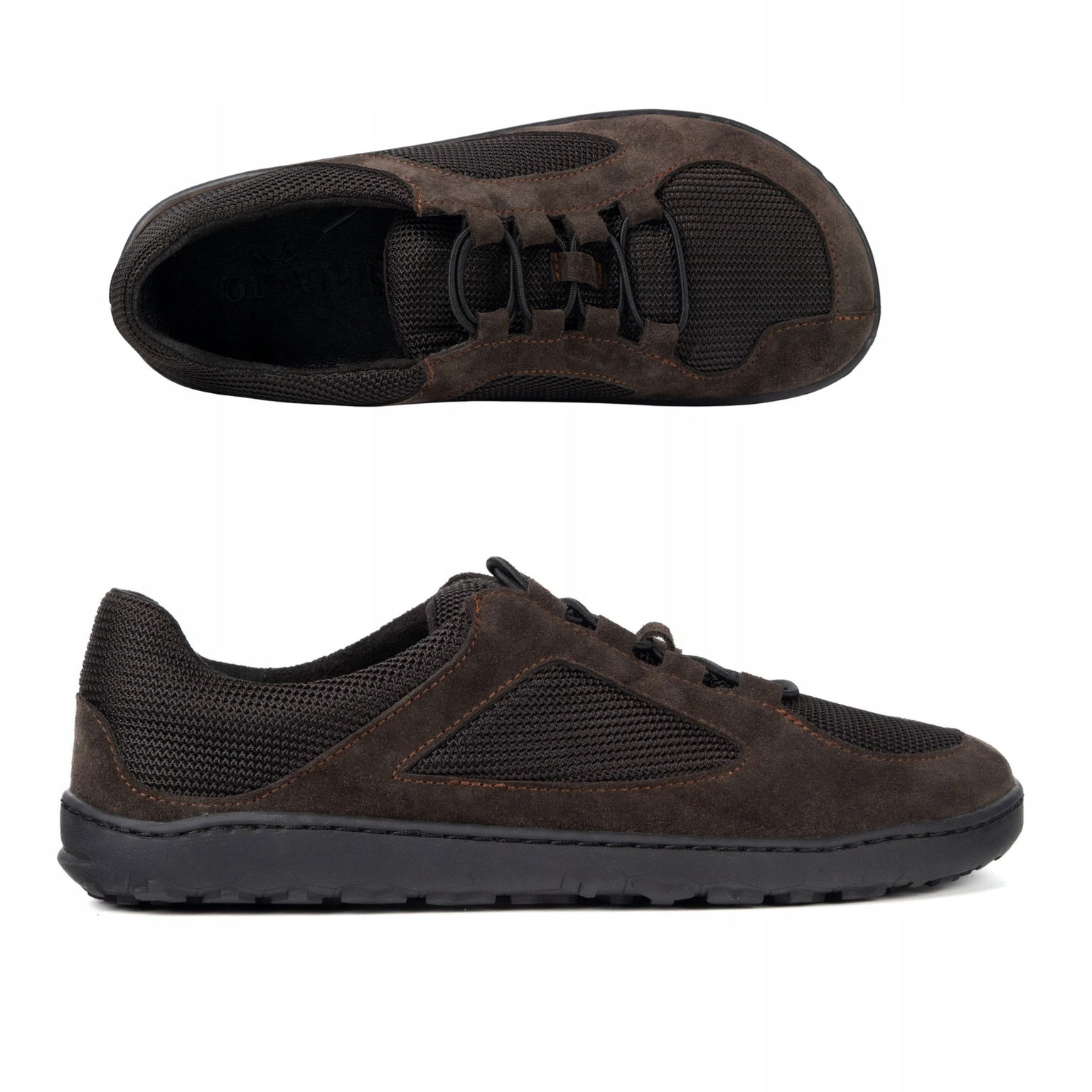 Kožené barefootové topánky Stylio Olivier hnedé zero drop 37
