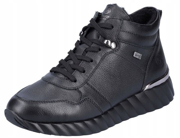 Kožené čižmy Remonte D5981-01 čierne