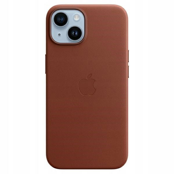 Kožené puzdro Apple MPPD3ZM/A pre iPhone 14 Plus 15Plus 6,7" umbrové/umbrové
