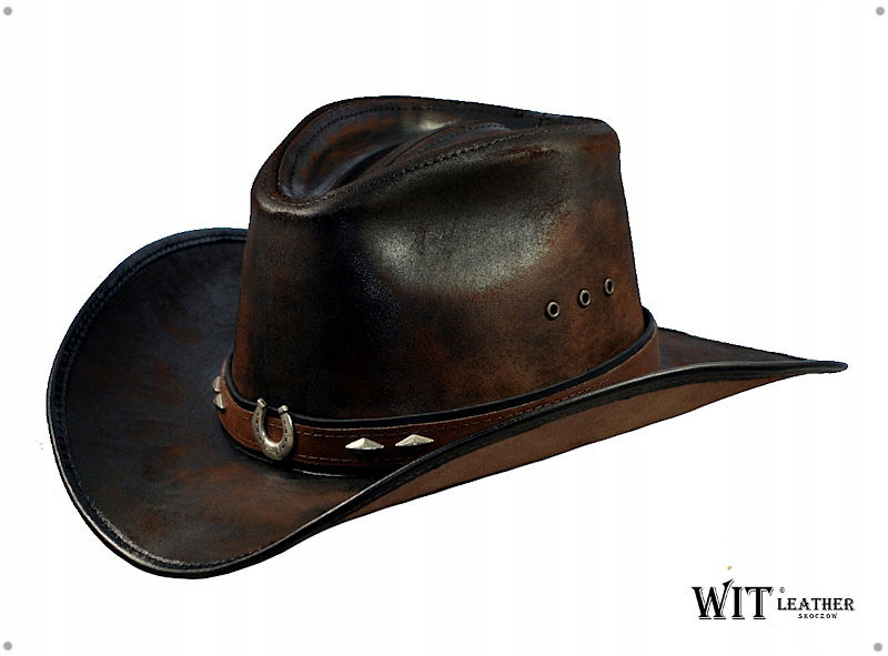 Kožený kovbojský klobúk Benson II Witleather Skoczów Výrobca