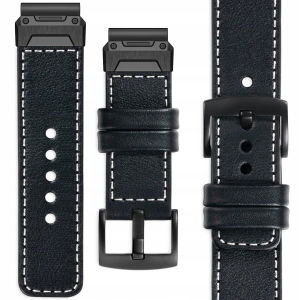 Kožený opasok pre QuickFit 22 mm Fenix 8 7 6 5 premium Poľský Movear