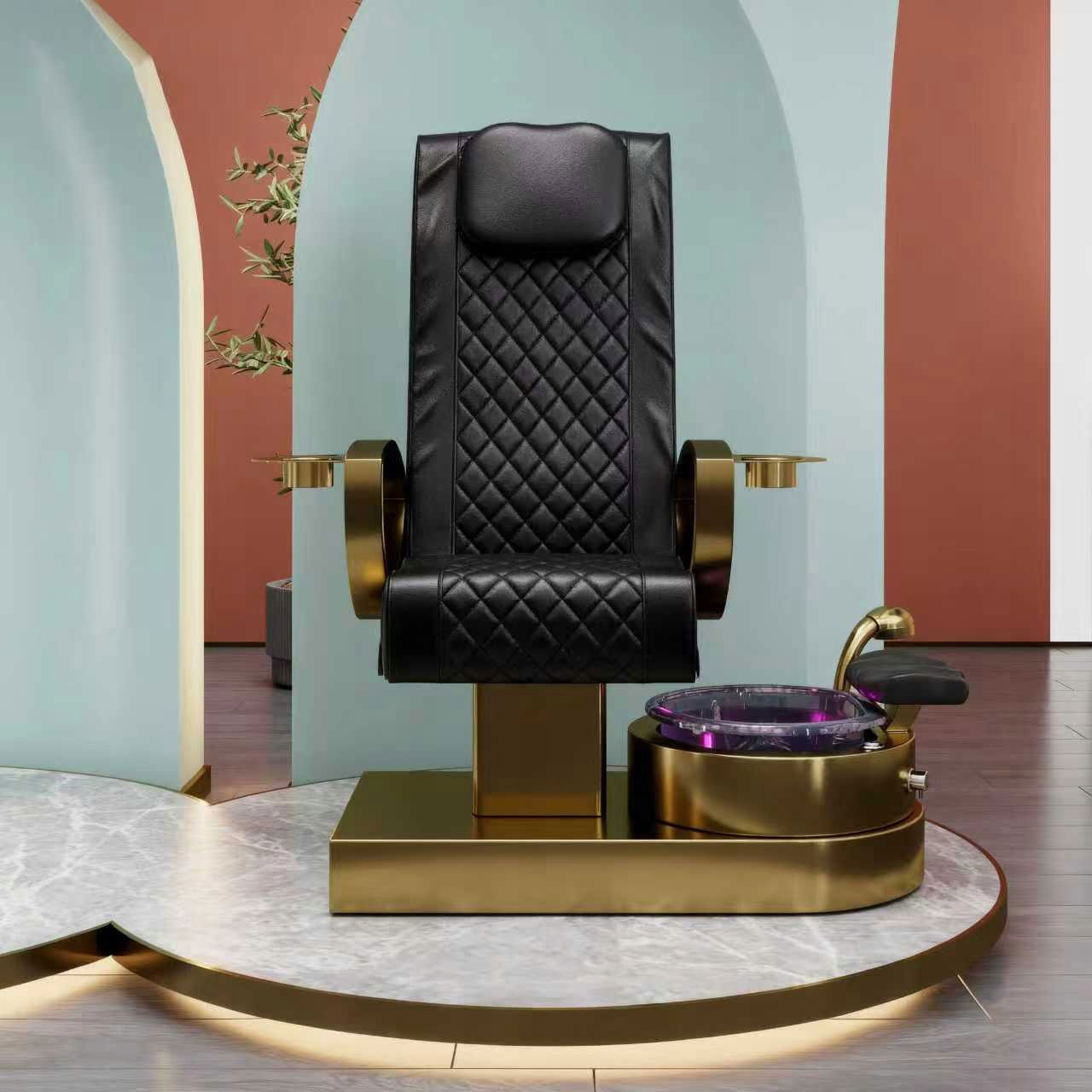 Kozmetické kreslo do salónu pedikúry a Spa s hydromasážou nôh a masážou