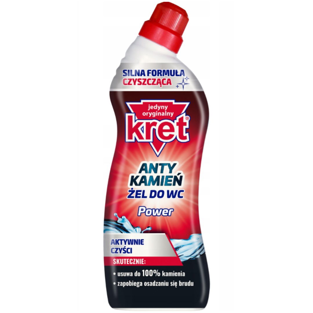 Kret Tekutý Wc gél Anti Kameň na toaletu Power Zero Kameň 750 g