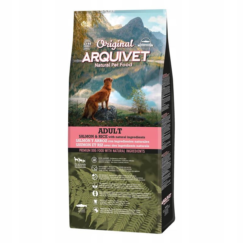 Krmivo pre psa losos s ryžou 20 kg Arquivet Fresh