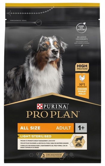 Krmivo pre psov s nadváhou, po kastrácii alebo sterilizácii Purina Kuracie Mäso 3 kg