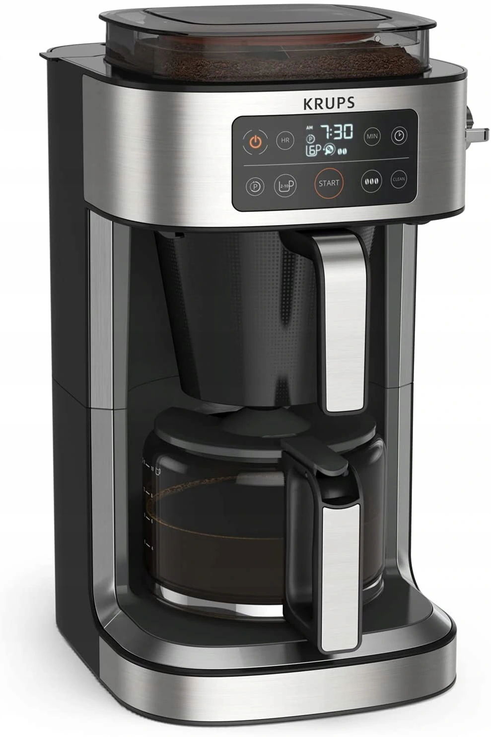 Krups KM760D kávovar čierny/strieborný