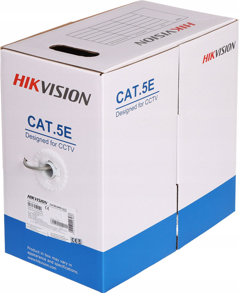 Krútená dvojlinka U/utp kat.5e DS-PL-5E Hikvision 305 m.