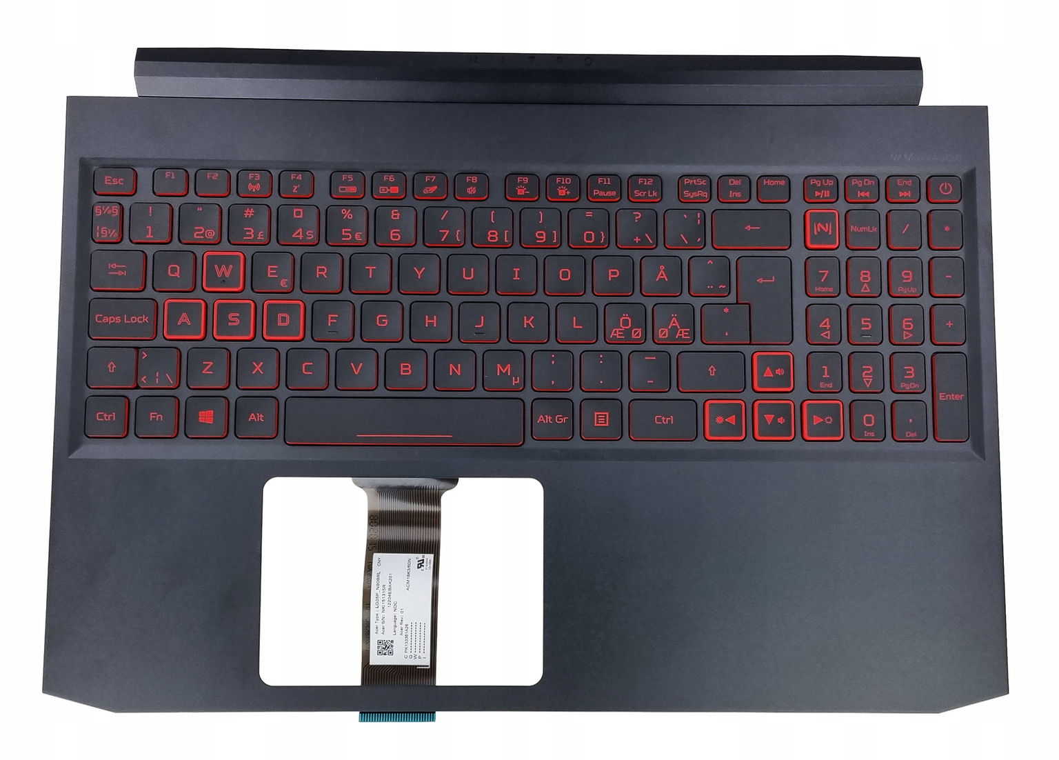 Kryt Klávesnice Acer Nitro 7 AN715-51 GTX1660 N