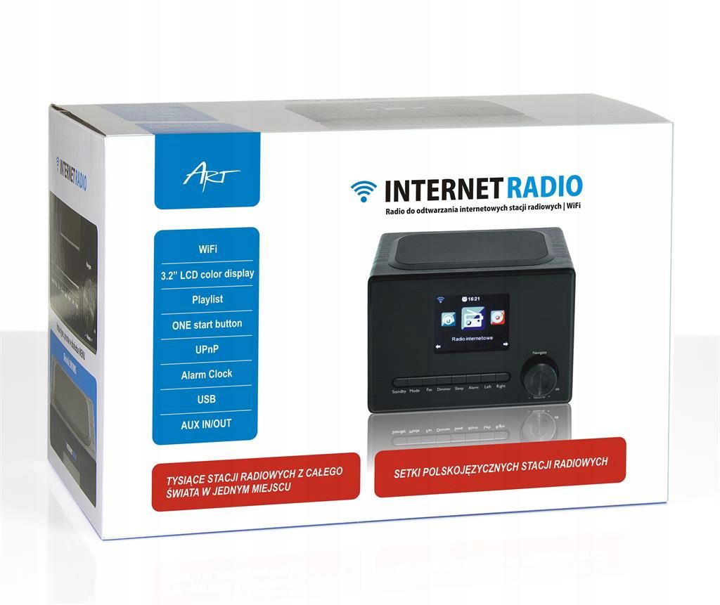 Kuchynské Rádio WiFI Aux LCD