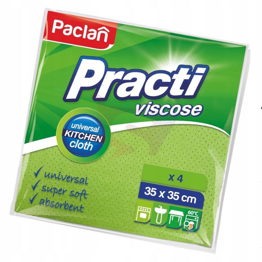 Kuchynské utierky Kuchynská utierka na riad Mäkká viskóza 4 kusy Paclan