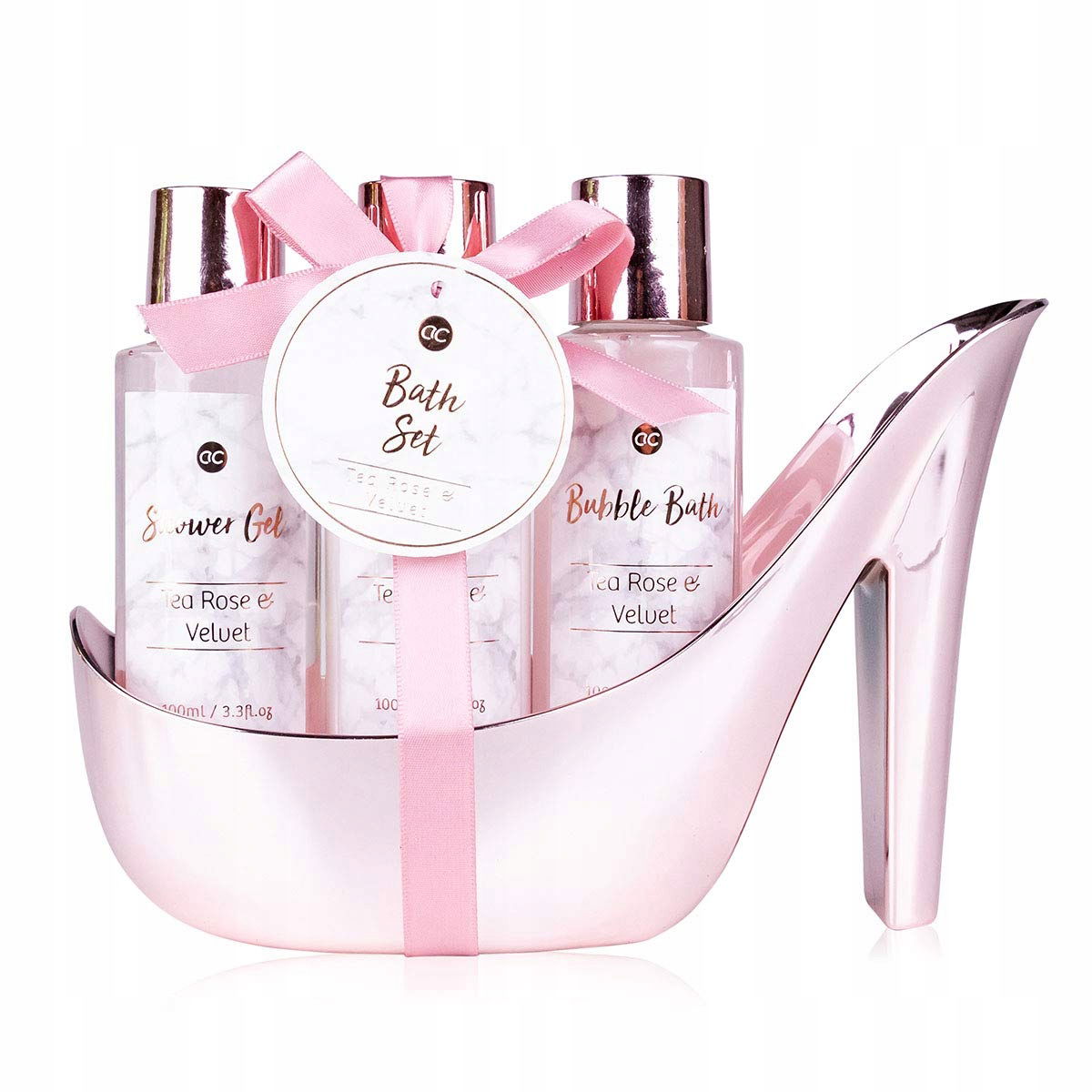 Kúpeľňová súprava Accentra Ruža Pink s pumpou