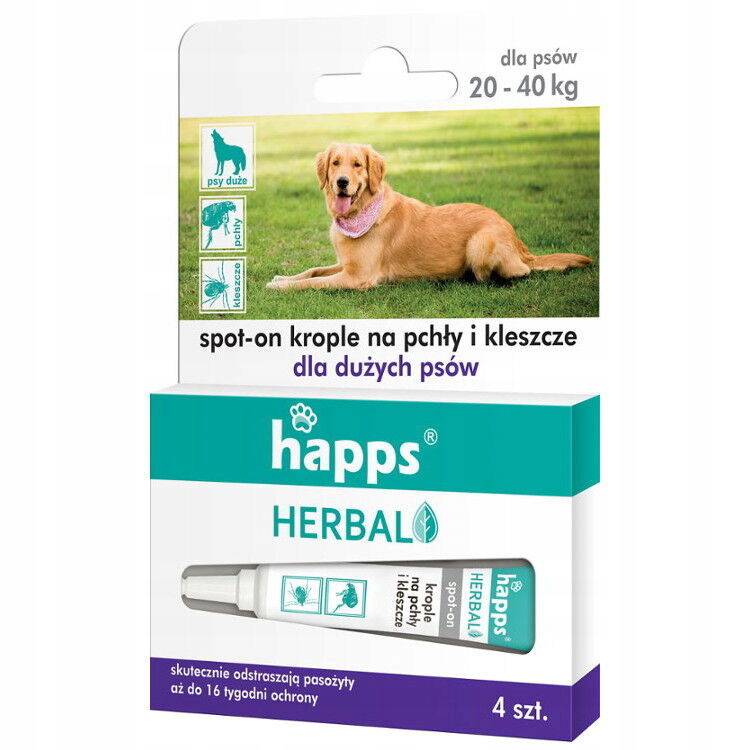 kvapky na blchy a kliešte pre veľké psy 20-40 kg