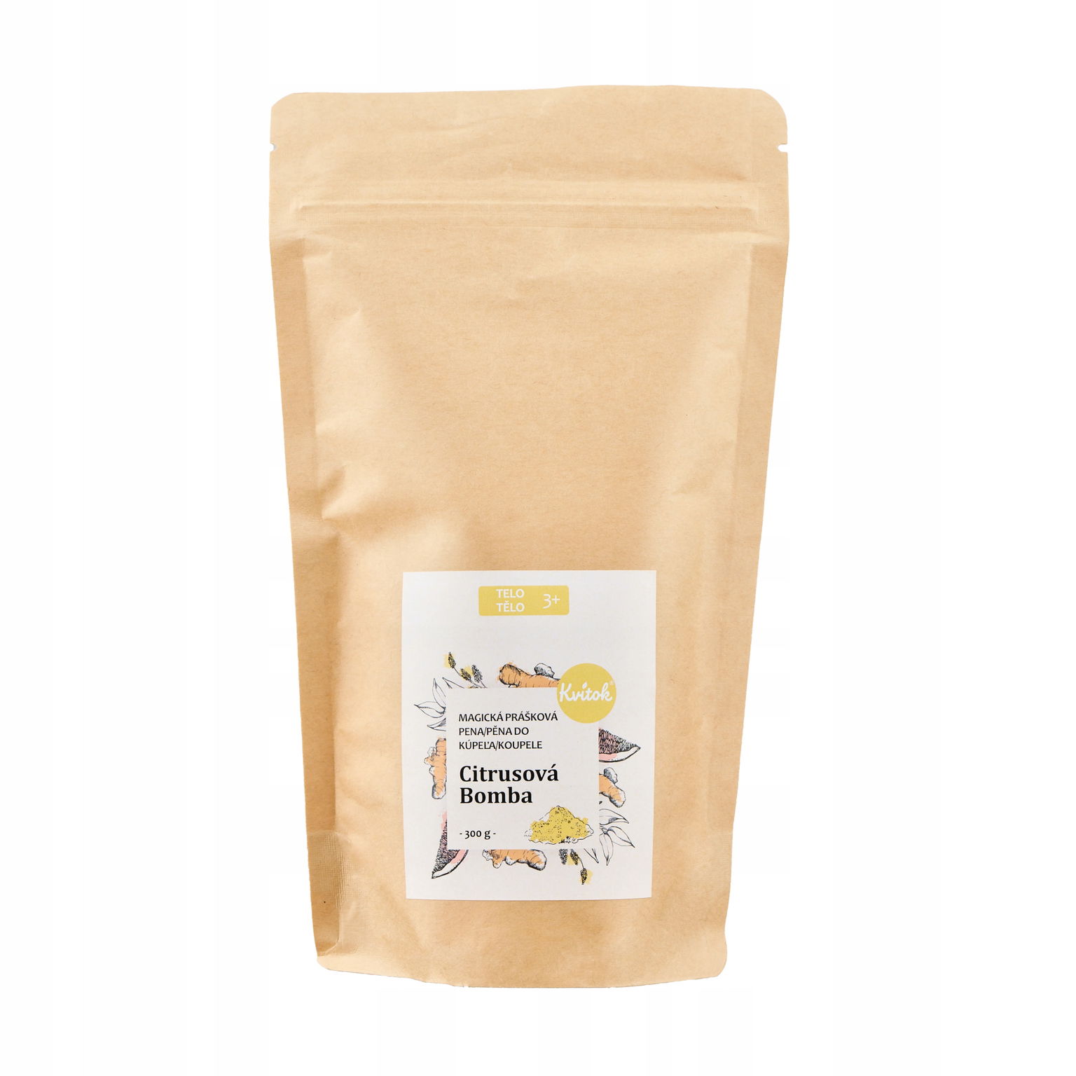 Kvitok Magická pena do kúpeľa Citrusová bomba 300 g