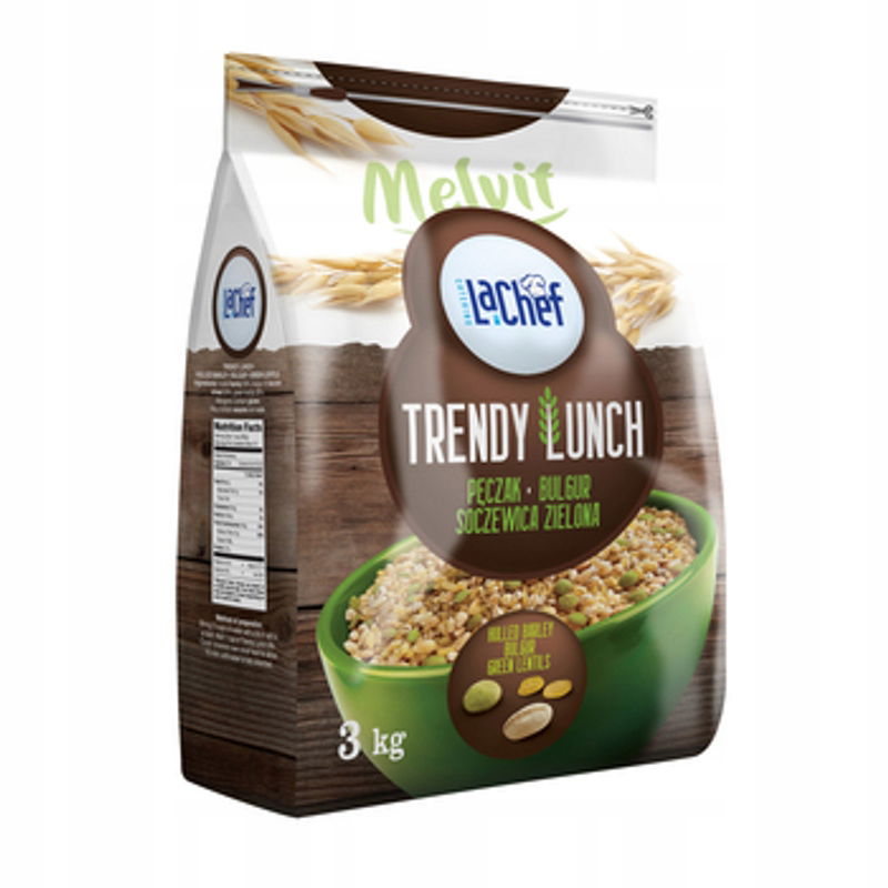 La Chef Trendy Lunch Pęczak, Bulgur, Zelená šošovica 3 Kg