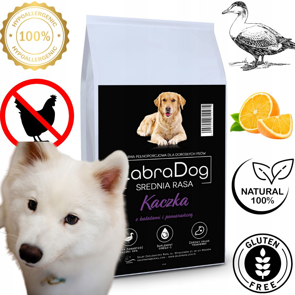 LabraDog Superfood Hypoalergénna monoproteínová kačica s pomarančom 6 kg