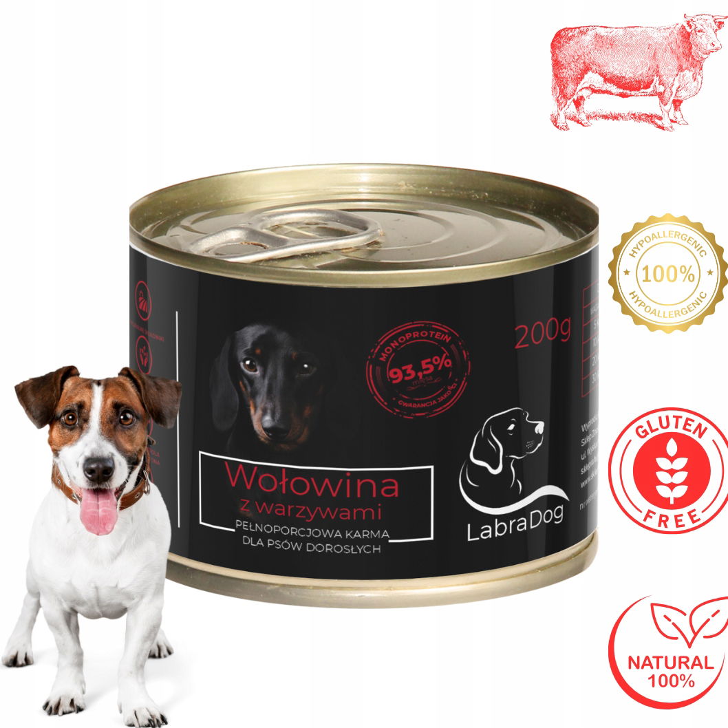 LabraDog Superfood Hypoalergénne hovädzie mäso pre Jack Russell teriéra 200 g
