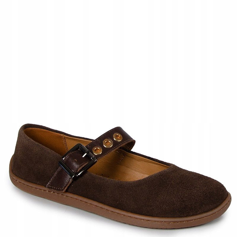 Laroni 316 Barefoot Hnedé Kožené Baleríny 40