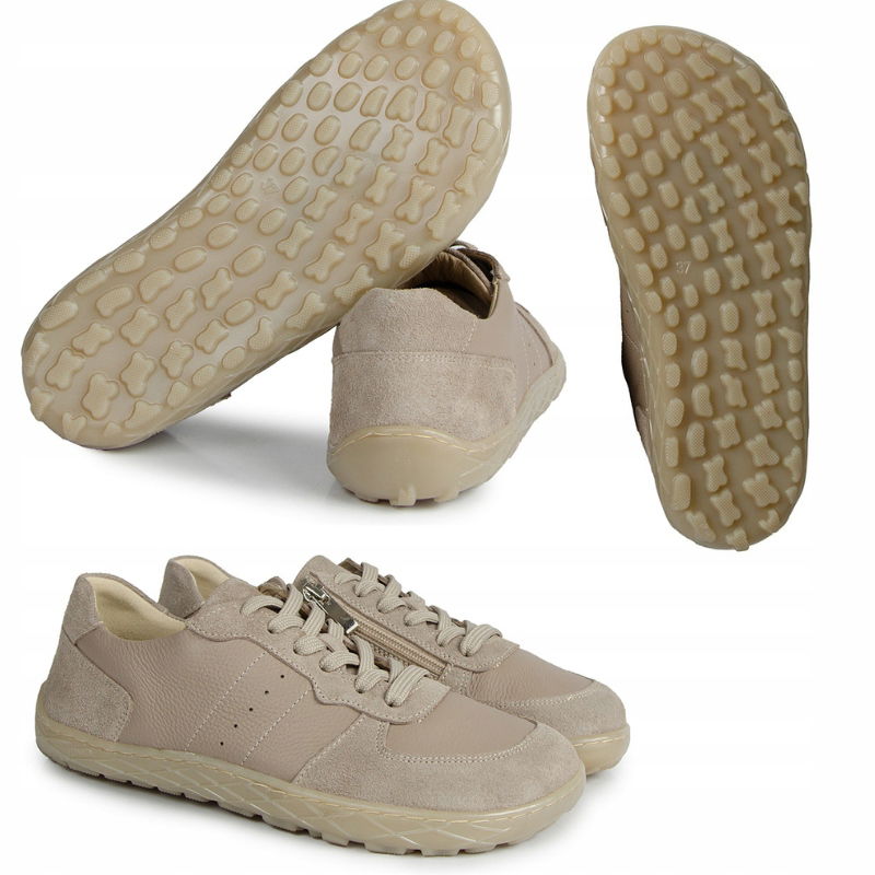Laroni N1284 Barefoot Béžové Kožené Tenisky Kampa 41